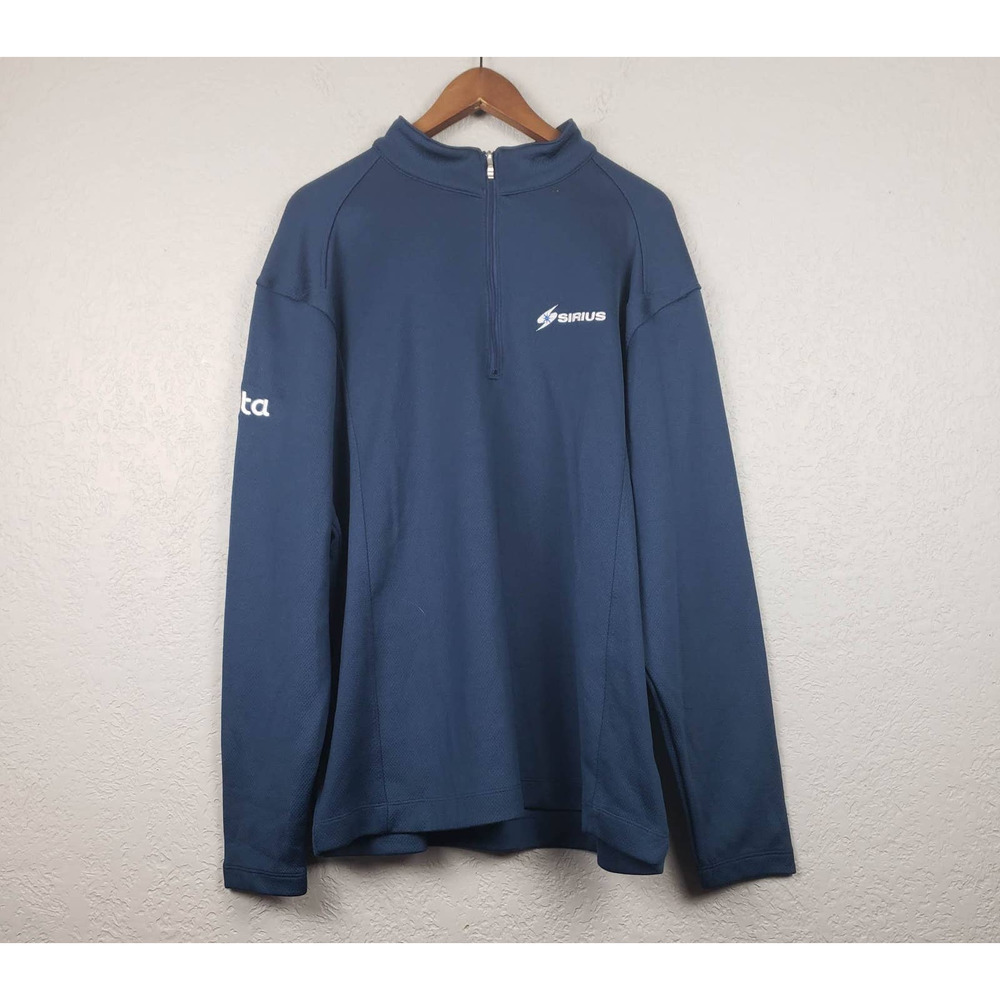 NEW! Nike Pullover Half Zip Navy Sirius Logo - XL